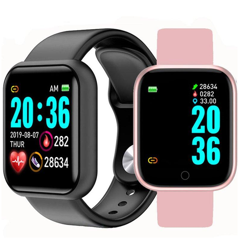 Bracelet de rechange en Silicone pour montre connectée Y68, D20, D28, en TPU souple, ajustable, accessoires