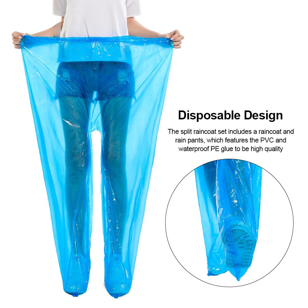 3 zestaw jednorazowy płaszcz deszczowy pyłoszczelny wodoodporny kombinezon przeciwdeszczowy bezpiecznie ochronny zabezpieczający odzież na jazda motocyklem odzież przeciwdeszczowa