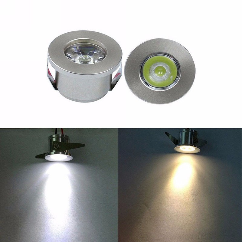 AC 85-265 v Mini Opbouw Licht led downlight 1 w/3 w LED Wit/ warm Wit Sieraden Kast Lamp spot light