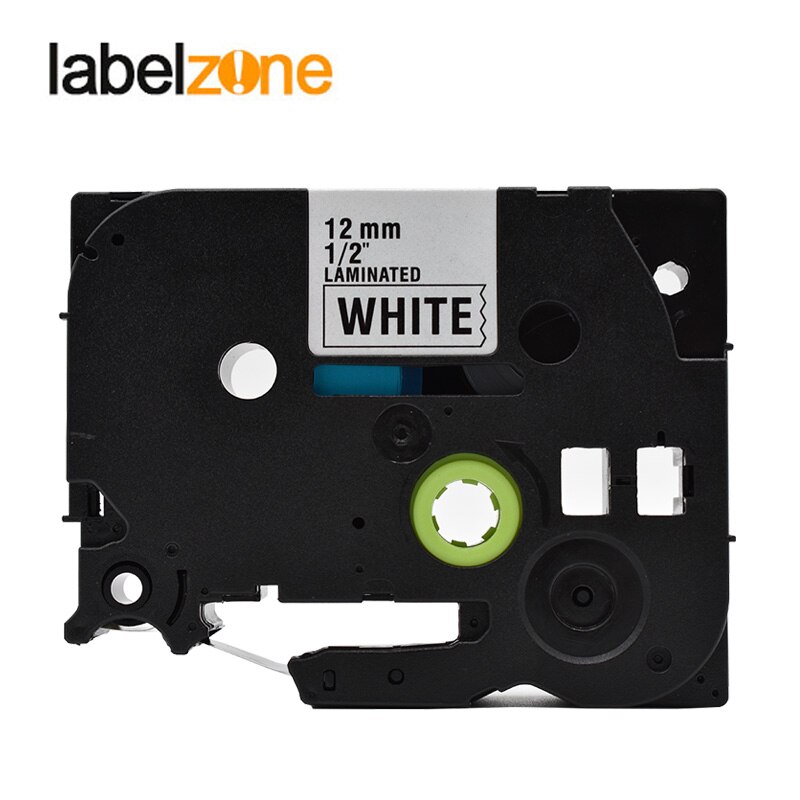 12 Mm * 8 M Compatibel Voor Brother Tze 231 Tze231 Label Tape Gelamineerd Lint Cassette Tze-231 Zwart Op Wit voor P-Touch Printers