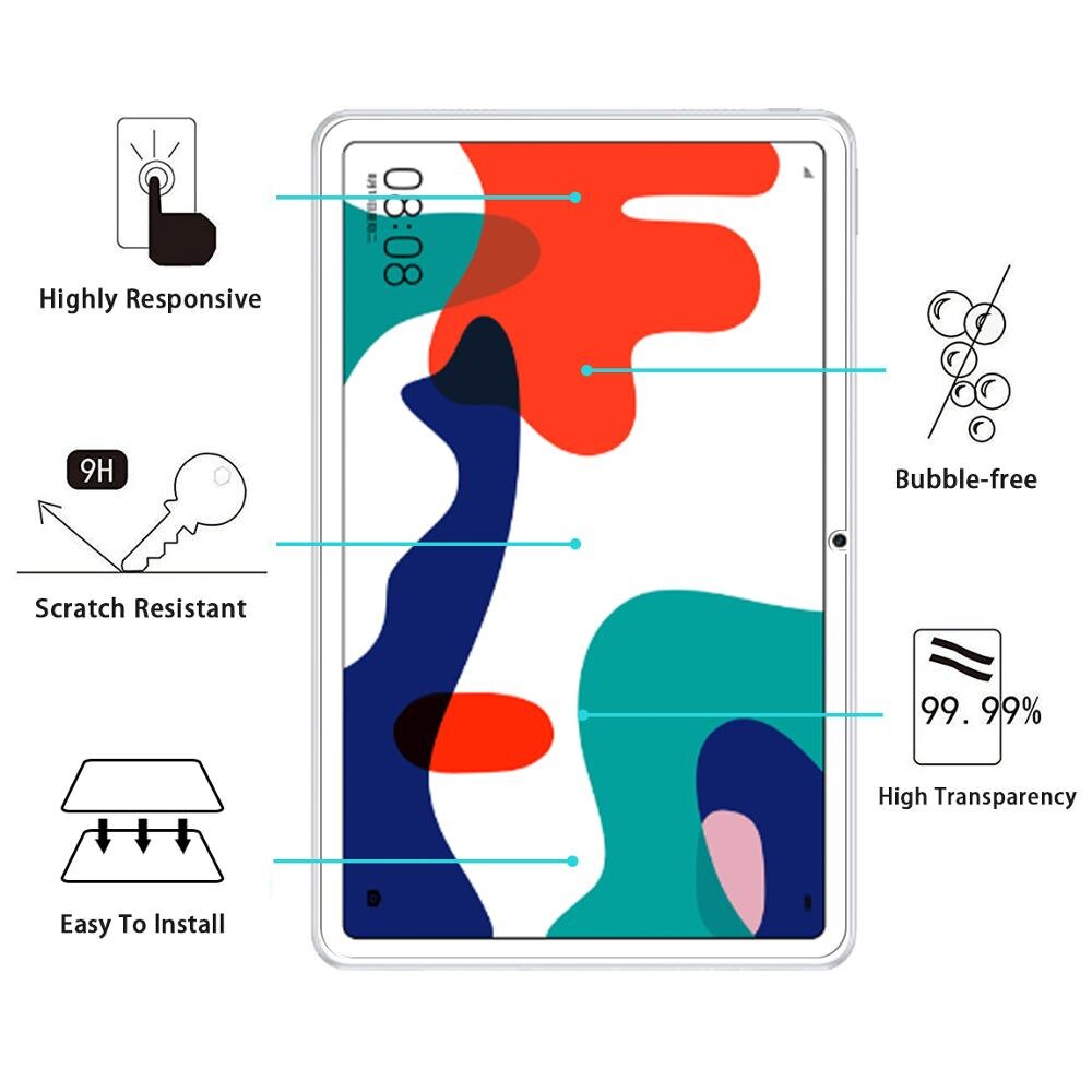 Protecteur d&#39;écran pour Huawei MatePad 10.4, Film de protection de tablette en verre trempé pour Huawei MatePad (10.4 &quot;) BAH3-W09 BAH3-AL00