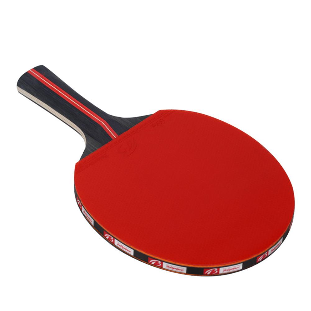 Wood Carbon Table Tennis Bat Hand-shake Racket Beginner's Training Ping-Pong Bat Table Tennis Racket Set With Bag