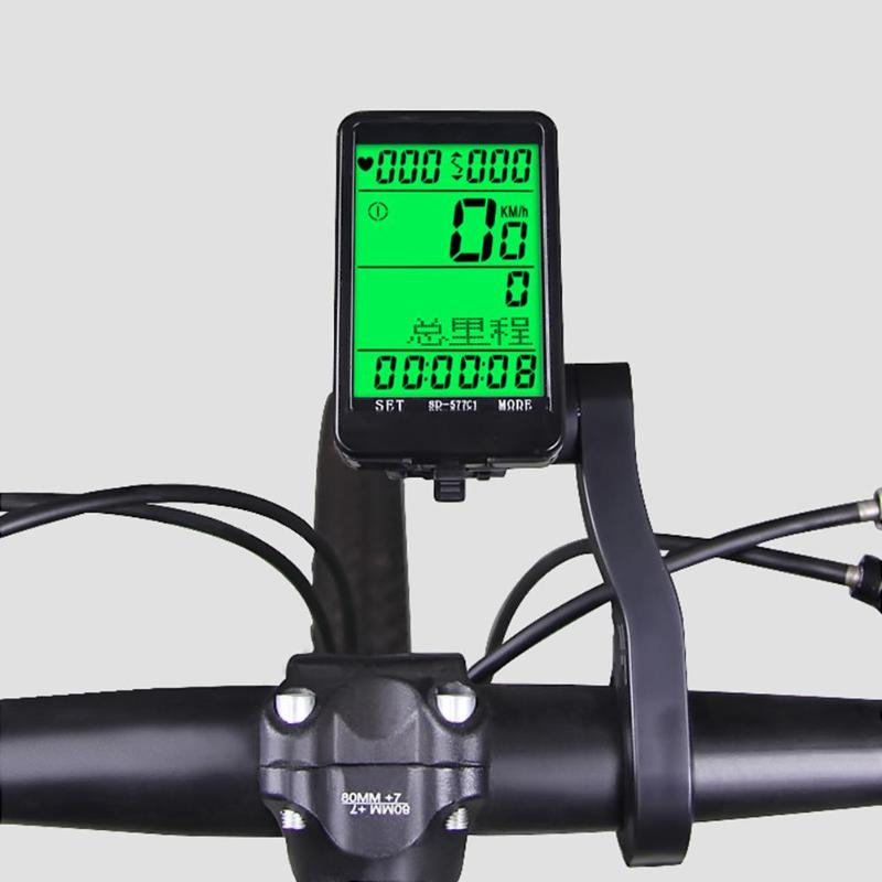 Sd -689 multifunktionscykel styrforlængelsecykelcomputer klokkebeslag cykelstativ tilbehør til cykelture
