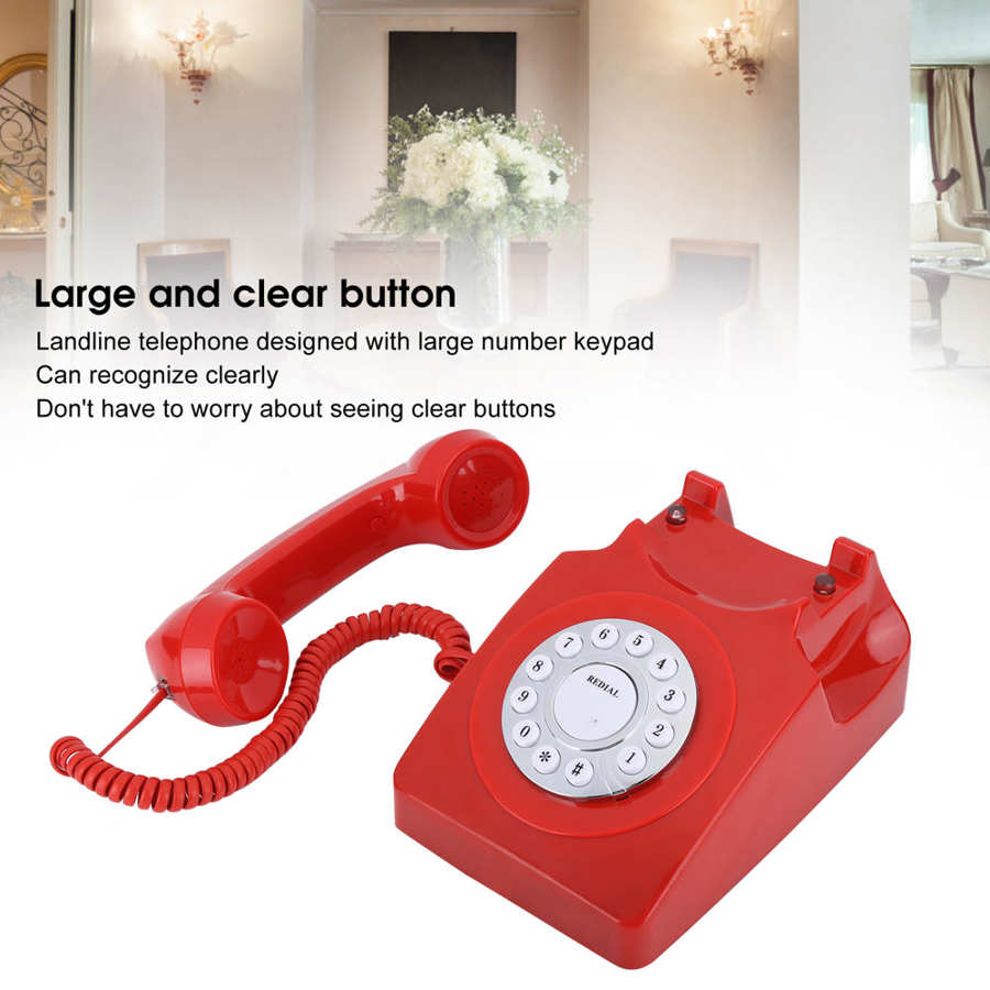 Europese Home Vintag Multifunctionele Telefoon High Definition Call Grote Clear Knop Telefoon Draagbare