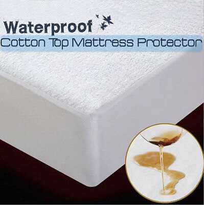 protecteur de matelas en coton imperméable entièrement équipé-reine/roi/Super roi