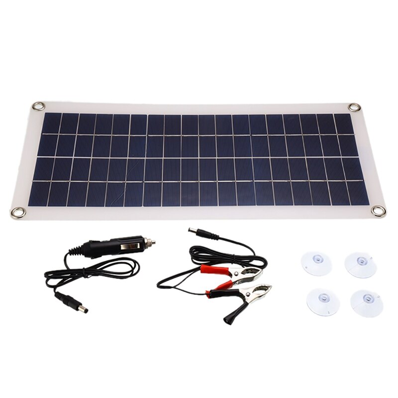 Portable 100W Solar Panel Power System Battery Charger Inverter USB Kit Solar Controller 1.5A for Car Camping Hiking Power: Default Title