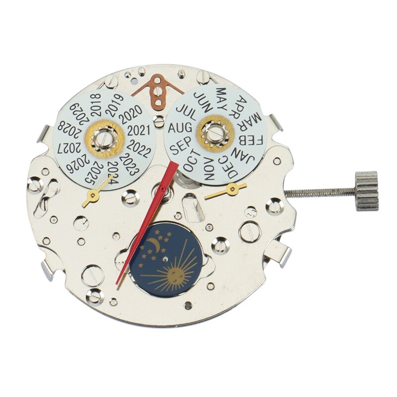 Fase lunar multifuncional, día, gaviota, ST1655, movimiento mecánico automático