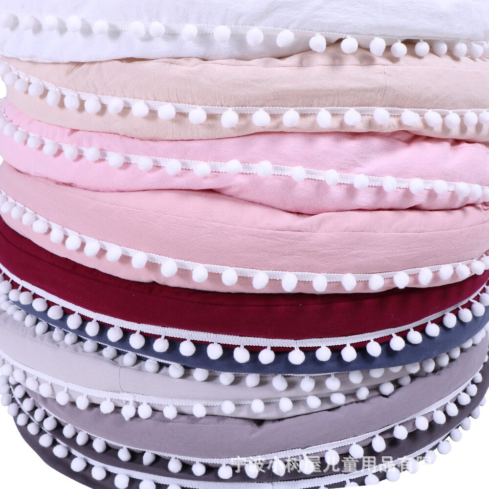 Neue Farbige Kleinkind Kleinkind Runde Kissen freundlicher Baby Unterstützung Sitz Weichen Stuhl Kissen Sofa Plüsch Kissen Spielzeug freundlicher Zimmer Klettern matt