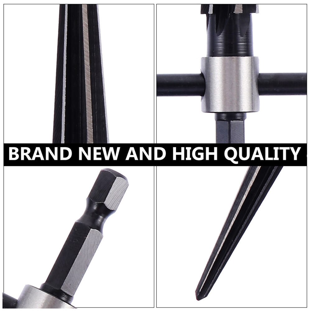 2 Pcs Hand Taper Reamer Taper Hole Expanding Chamfering Wood Working Hand Tool
