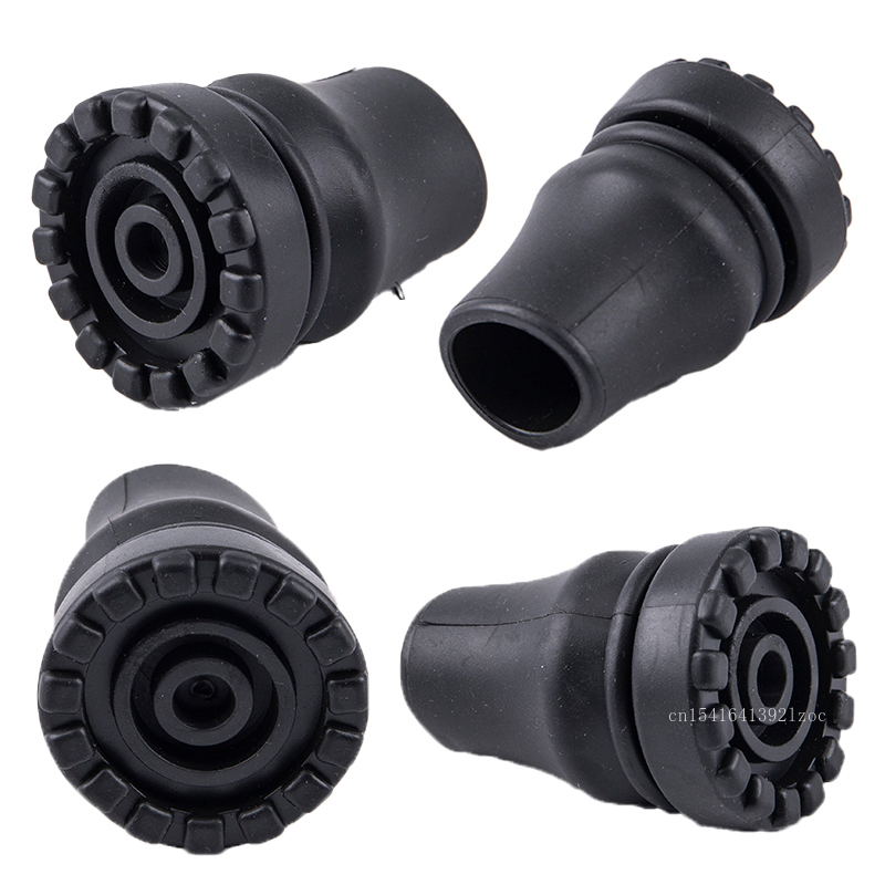 Almohadilla de goma antideslizante para caminar, accesorios para muletas, Protector de fondo, 16mm, 19mm, 22mm