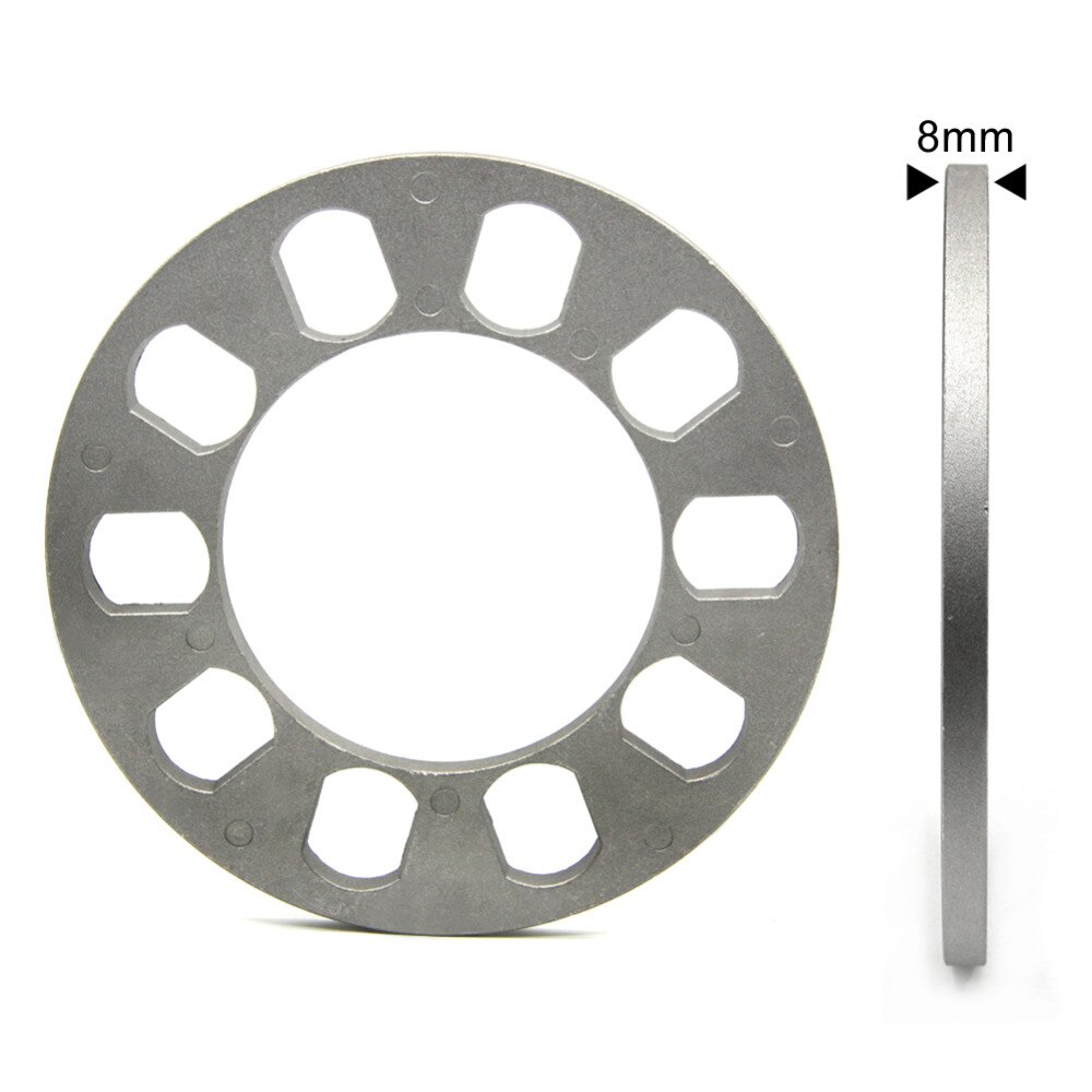 TIROL T12849b Universal Wheel Spacer 5 hole 8mm thick Aluminum Wheel adapter fit 5 lug 5X114.3 5X120 5X120.7 5X127
