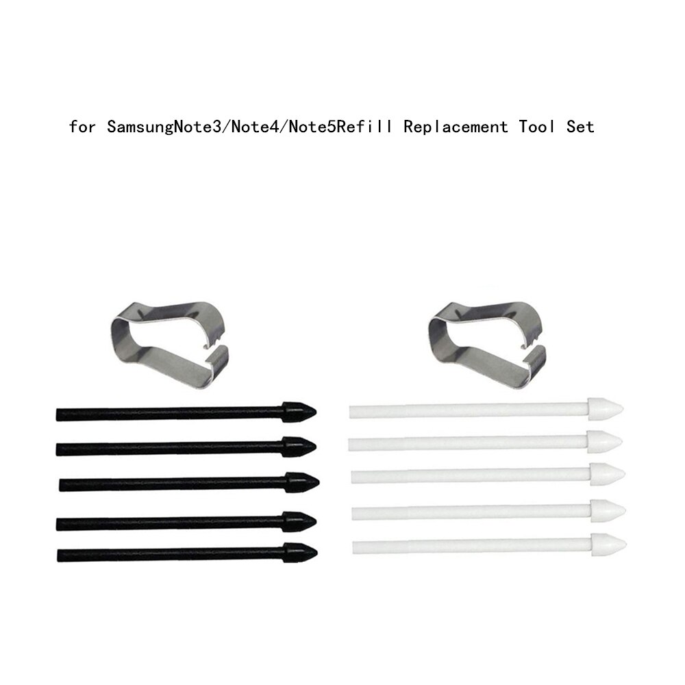 Refill Vervanging Tool Set Geschikt Voor Samsung Note3 4 5 Vervanging Nib Voor S Pen Zwart En Wit Kleuren Optionele