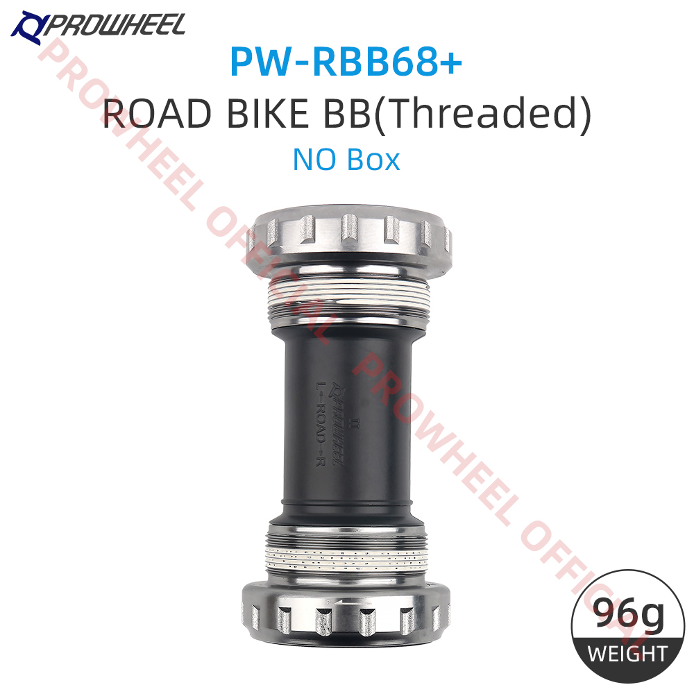PROWHEEL Bicycle Bottom Bracket RBB68+ MBB73+ MBB68+ BB73+ Threaded Bottom Bracket MTB Bike Bearing MTB Sealed Bearing BB Part: WHITE
