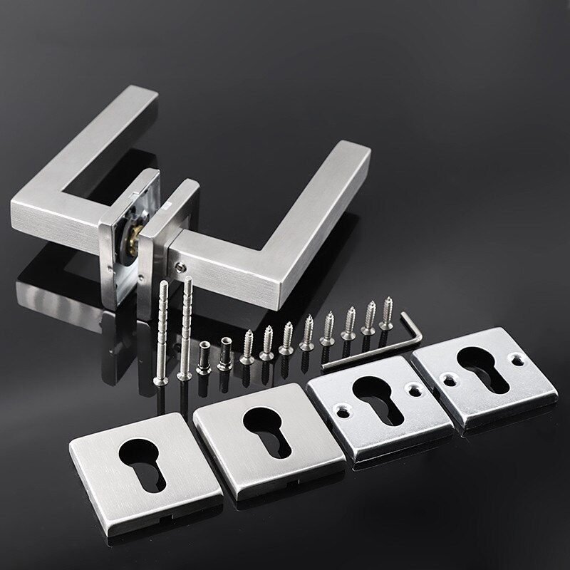 stainless steel 304 lever door handle,interior door lever handles,square tube entry lever handle