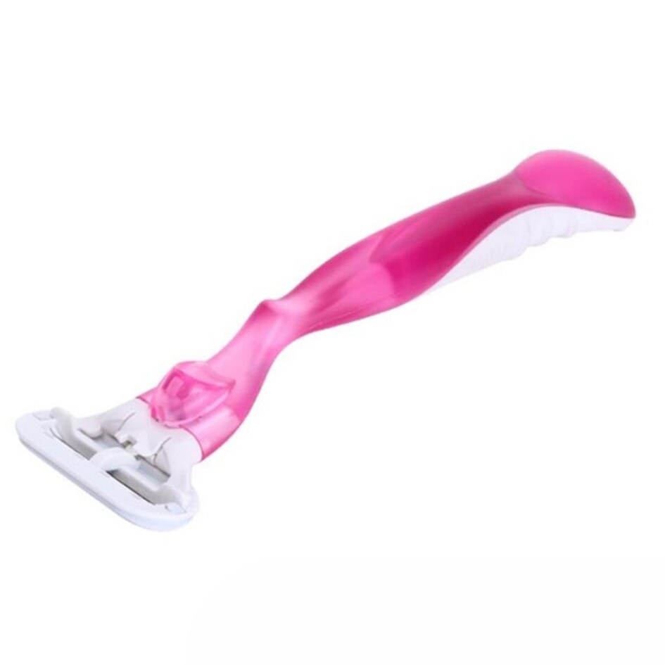 Dames drielaags scheermes roze, dames ontharingsmes / okselhaar scheerapparaat / gezichtsscheerapparaat / bikinilijn scheerapparaat