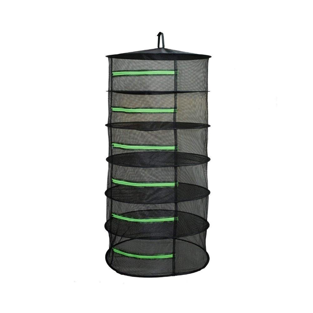 Herb Drying Net 4/6/8 Layers Foldable Fabric Drying Nets Herb Drying Rack Zipper Closure Drying Net For Herbs Buds Beans