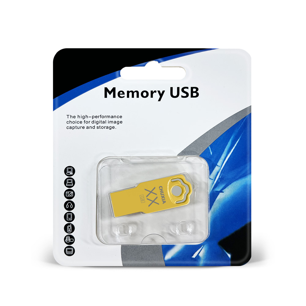 10 SZTUK / LOT Metalowa pamięć flash USB 4 GB 16 GB Pendrive 32 GB Pen Drive 64 GB Pamięć USB 128 GB Darmowa dostawa Ustaw LOGO U Disk: YELLOW / 8GB