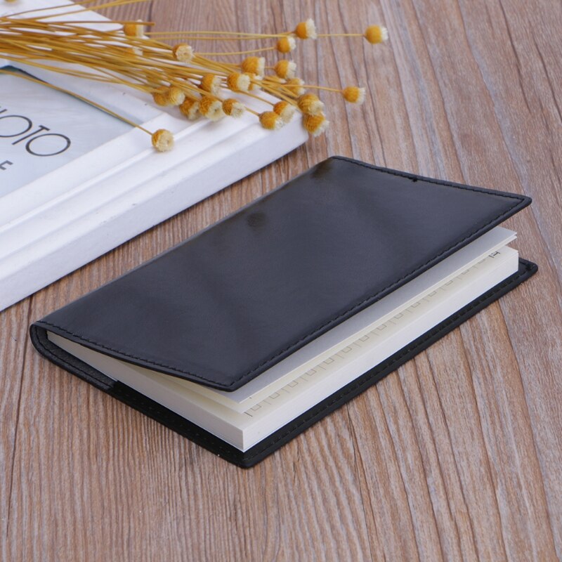 1Pc x Mini Business Notebook Mini Pocket Notebook Portable Journal Diary Book PU Leather Cover Note Pads