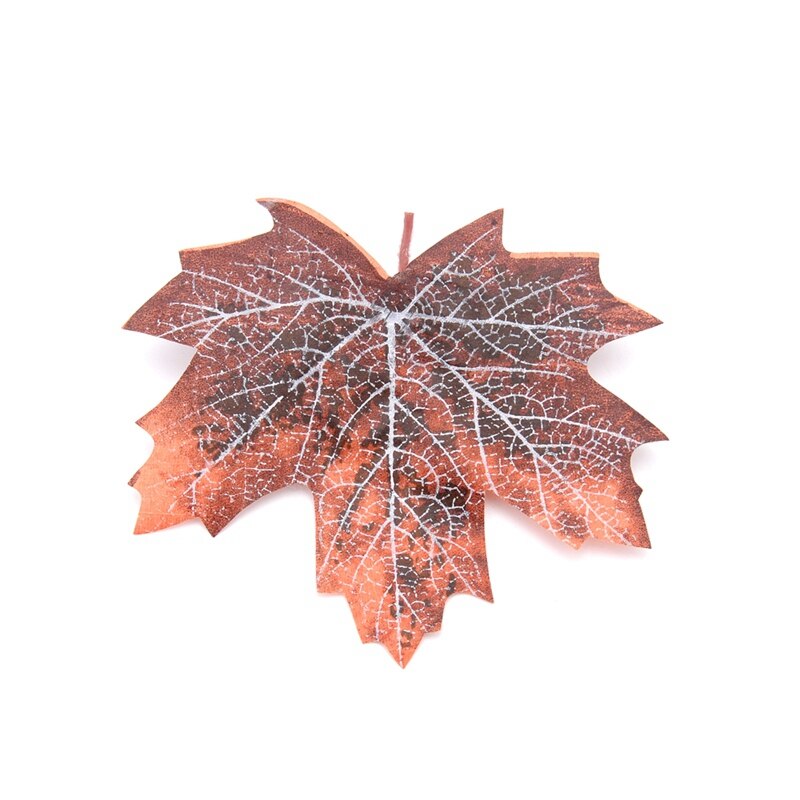 12 stykker kunstigt efterår ahorn efterlader dekorative blade kæledyrsforsyninger til gennemsøgning af hus: Default Title
