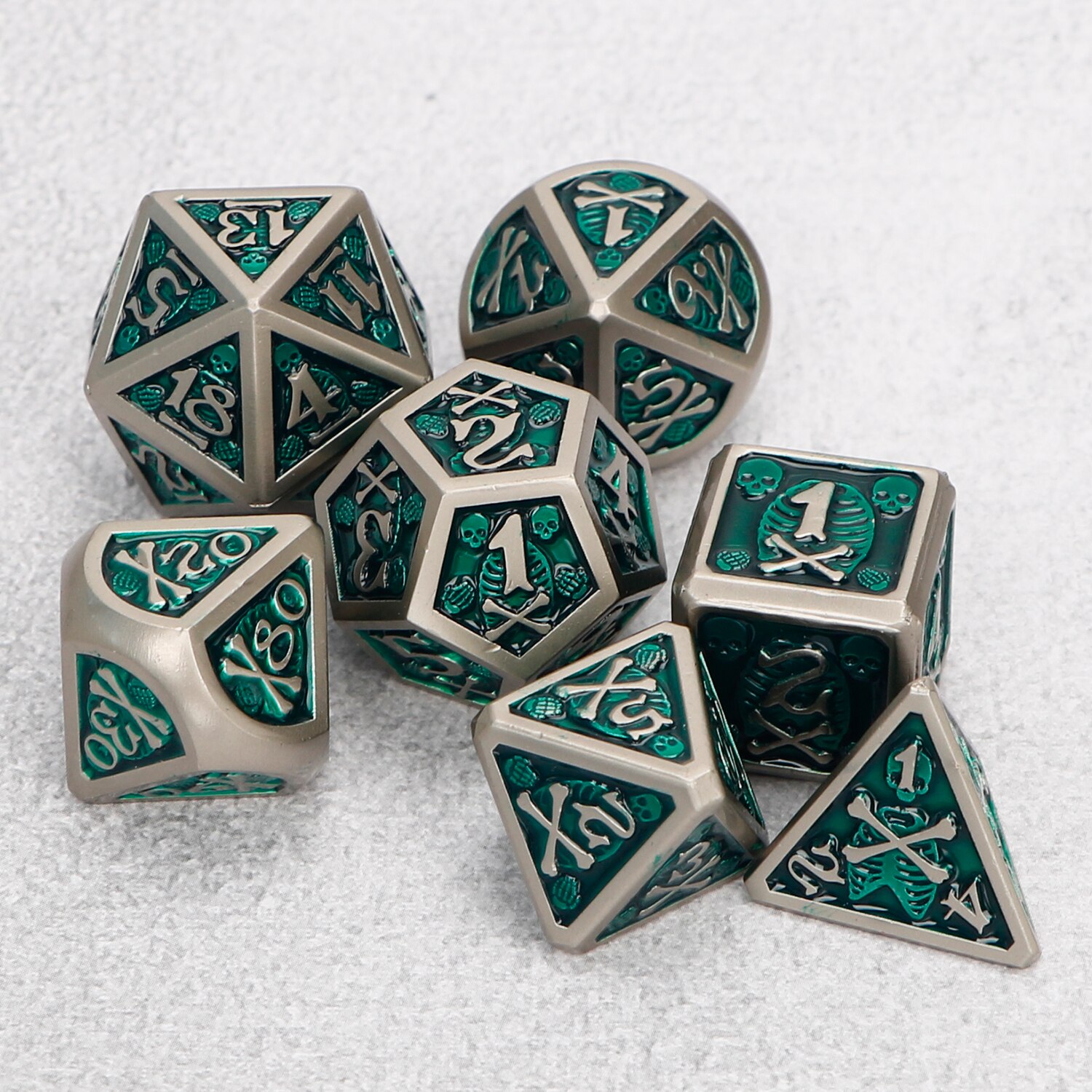 Mdn dés métal mdn jeu de dés solide métal polyèdre D & D dés TRPG jeux jeu de société dés donjon et Dragon d20 mdn dés mdn: TP4