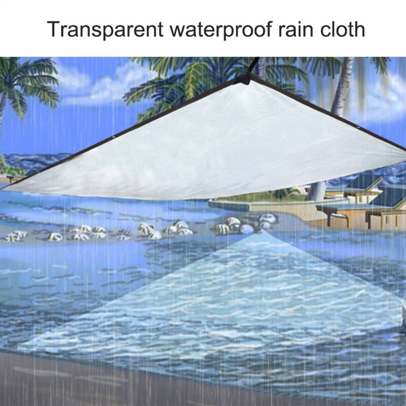 Waterdichte Clear Poly Tarp Transparant Dekzeil Film Windows Regendicht Cover Voor Tuin Balkon Bloem Planten