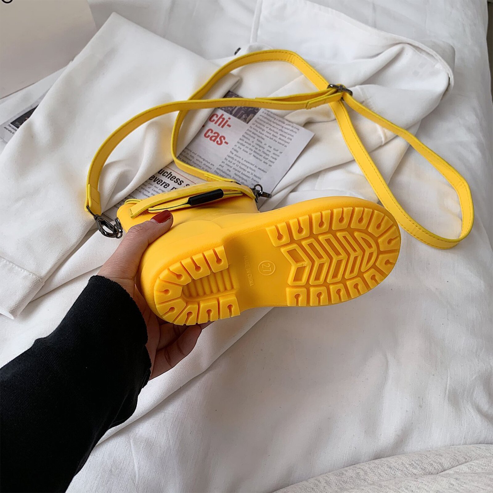 Kinderen Koreaanse Cross-Body Tas Jongens En Meisjes Cartoon Regen Laarzen Vormige Mini Messenger Bag