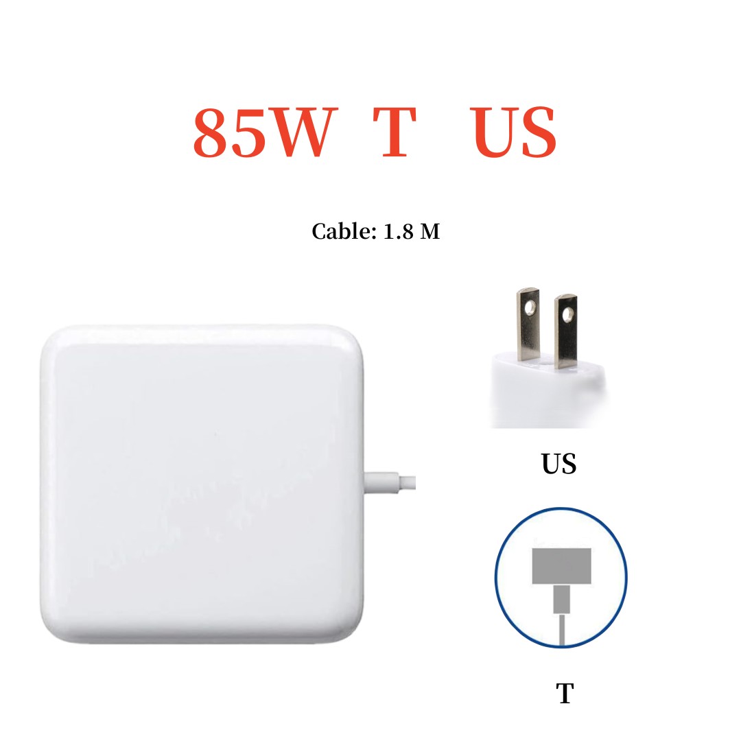 Compatible with MacBook Air 85W T/L-Tip Charger Computer Adapters for MacBook Pro/Air 13" 15"&17"Models A1424 A1398 A1151 A1175: PURPLE