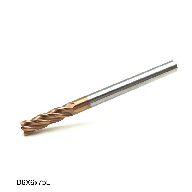 Fraise CNC Extra longue, 4mm 6mm 8mm HRC60 4F 75mm 100mm 150mm, tour CNC, outils de coupe