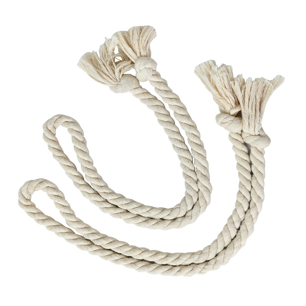 2 stk håndlaget hamp tau gardin gardiner tieback holdback holder linje tilbehør