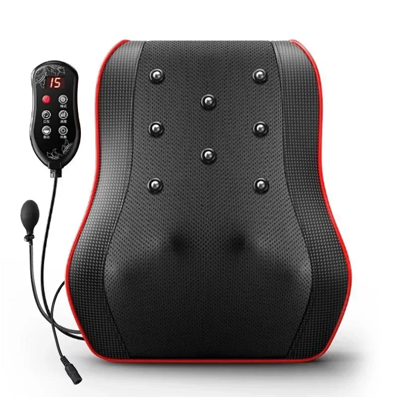 Elektrische Shiatsu Hoofd Nek Cervicale Tractie Body Massager Auto Rugkussen met Verwarming Vibrerende Massage Apparaat Gezondheidszorg: UK