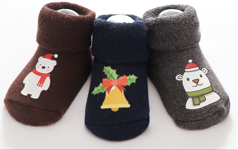 Goocheer 0-18Months Peuter Baby Meisje Jongen Kerst Mode Winter Anti-Slip Sokken Slipper Schoenen Laarzen Eerste Wandelaars: 8 / 6m