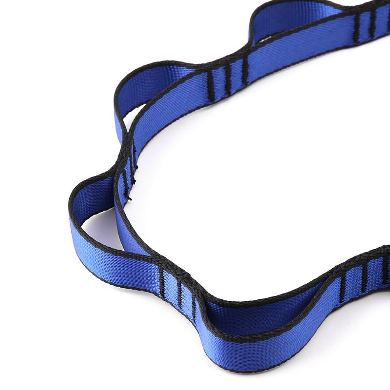 Klatrende nylon tusenfryd kjetting tau med løkker yoga hengekødu hengende stropp bånd