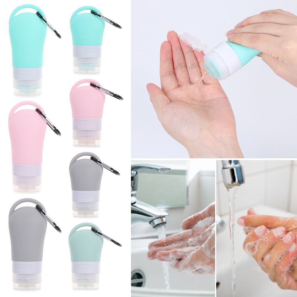 Shower Gel Shampoo Hand Washing Portable Hook Silicone Bottle Empty Bottles Squeeze Container Sub-bottling Tube