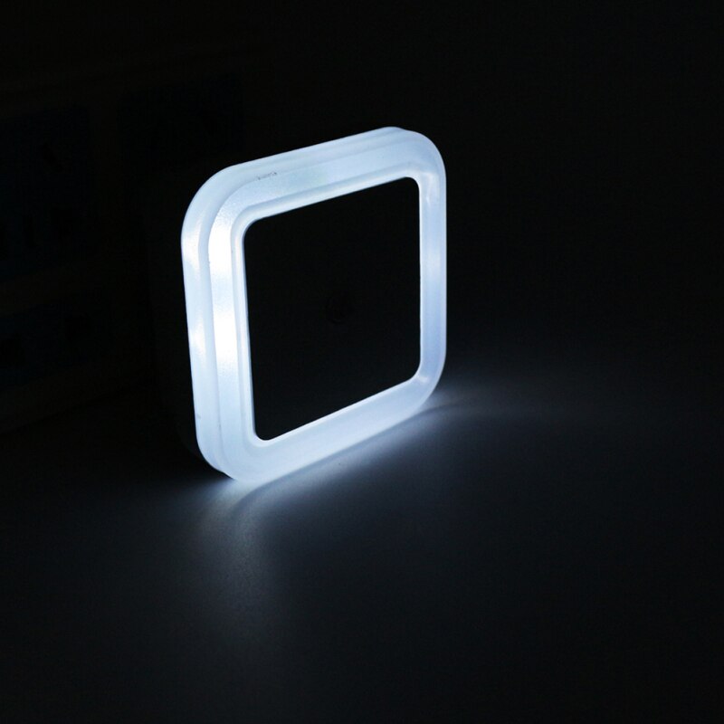 Light Sensor Control Night Light LED Induction Sensor Control Smart Home Bedroom Lamp Auto Night Lamp US EU PLUG: White / US Plug