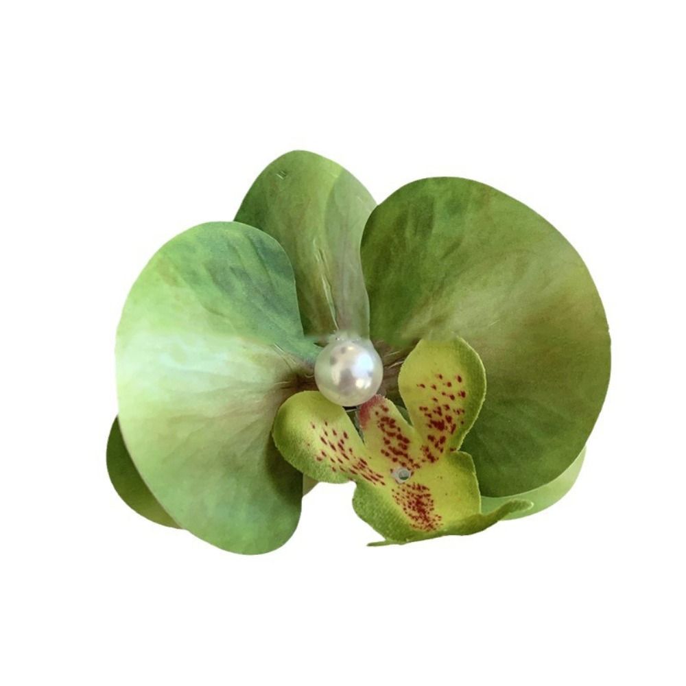 Pince à cheveux fleur rose, coiffure orchidée, épingle à cheveux, ornement, barrettes latérales, bohème, patients, accessoires pour cheveux