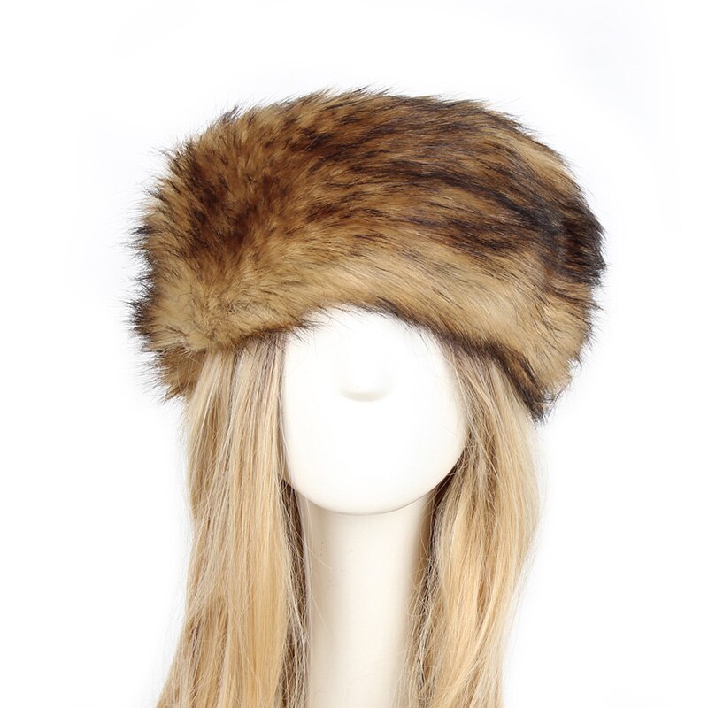 Dikke Pluizige Imitatie Bontmuts Winter Earwarmer Ski Hoed Vrouwelijke Hoeden Voor Herfst Winter Vrouwen Hoeden Lady Russische