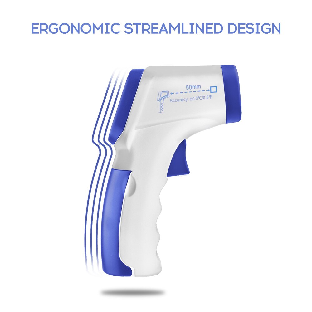 Handheld Non-contact Infrared Digital Thermometer with LCD Display Digital Infrared Temperature Measure Tool
