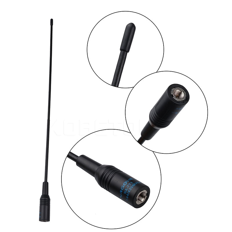 A-771 SMA-M Male Flexible Antenna VHF/UHF 144/430MHz For TF-UV985 BAOFENG VX-5R VX-6R Etc Two Way Radio Walkie Talkie