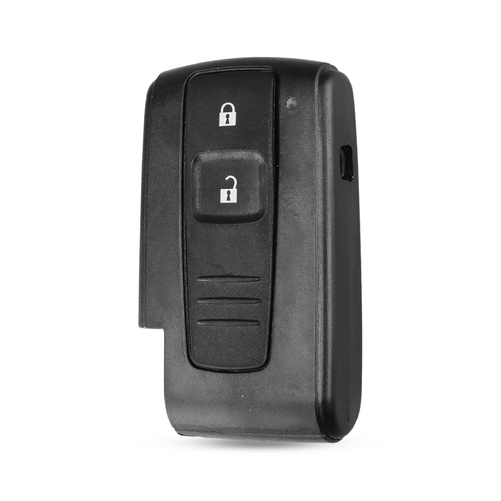 KEYYOU funda para llave para Toyota 2004 2005 2006 2007 Corolla Verso Camry 2 botones llave inteligente: Blanco