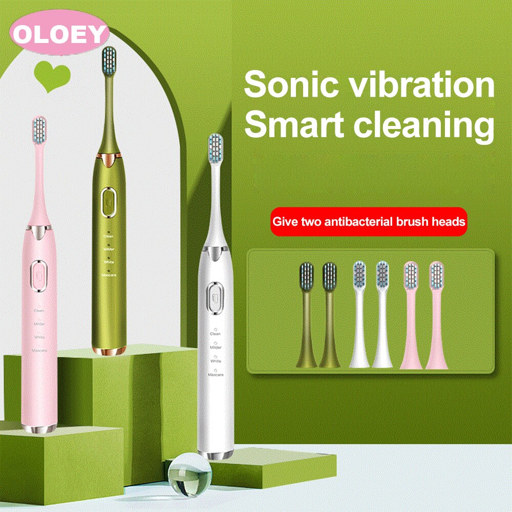 Sonic Elektrische Tandenborstel Xiomi Opgewaardeerd Waterdichte Usb Ultra Sonic Automatische Tandenborstel Volwassen Whitening Tandenborstel 4 Modi