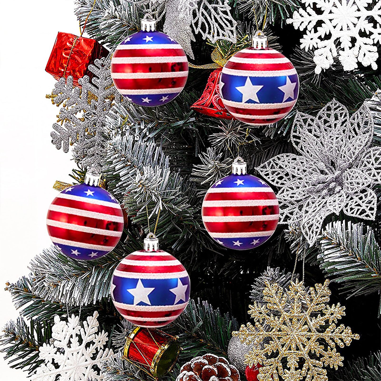 Anti-betonen-12 stücke Unabhängigkeit Schild Ball Ornament, Veteranen Tag Patriotischen Hängende Bälle Zappeln Spielzeug Pack Needoh freundlicher Erwachsene