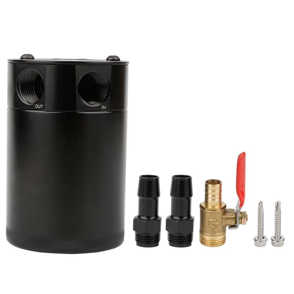 Universal Aluminum Baffled 2 Port Oil Catch Can/Ta... – Grandado