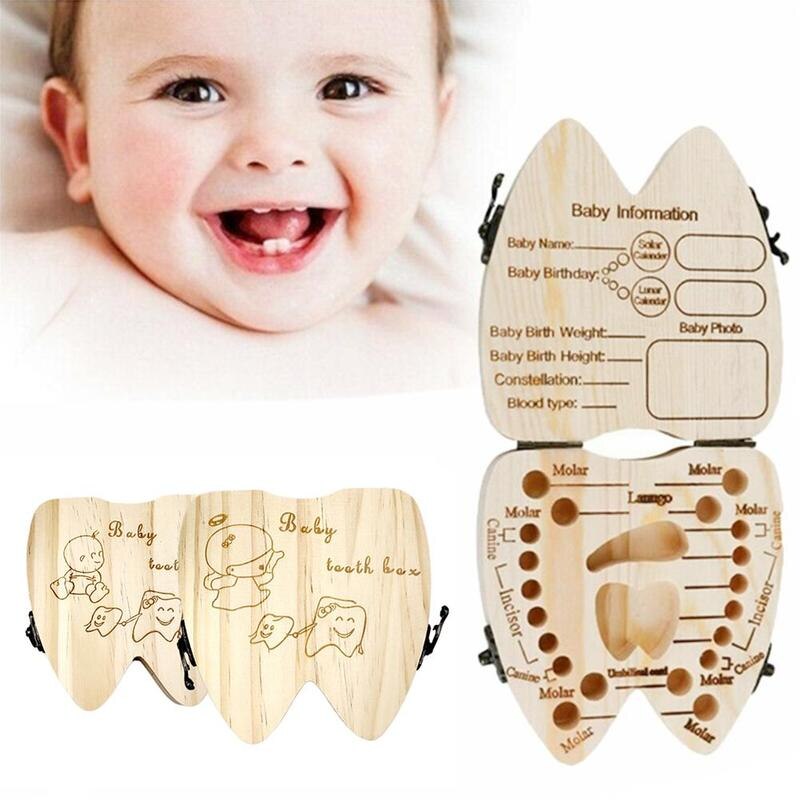 Baby Haar Abstellraum Baby Zähne Kasten Baby Kasten Souvenir Holz Lagerung Milch Organizer Zähne Nabelschnur Storag