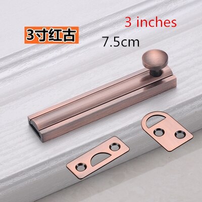 Professionelle Durcheinander Türen Rutsche verriegeln sperren Fenster Bronze- Riegel Möbel Verdeckte Schlösser Schlecht Bolzen Staub Beweis Rohr: 7