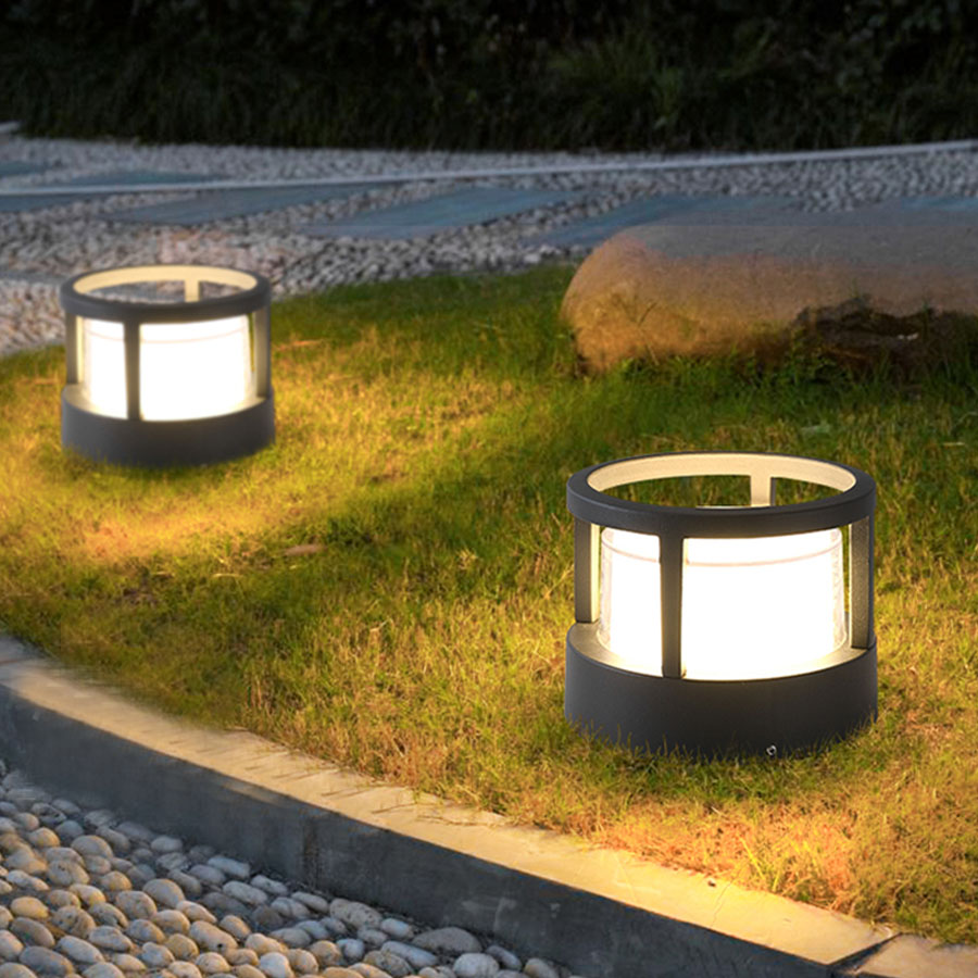 Thrisdar 15W Outdoor Buiten Hek Ingang Deur Pijler Lamp Binnenplaats Landschap Pathway Gazon Post Licht Stigma Lampen