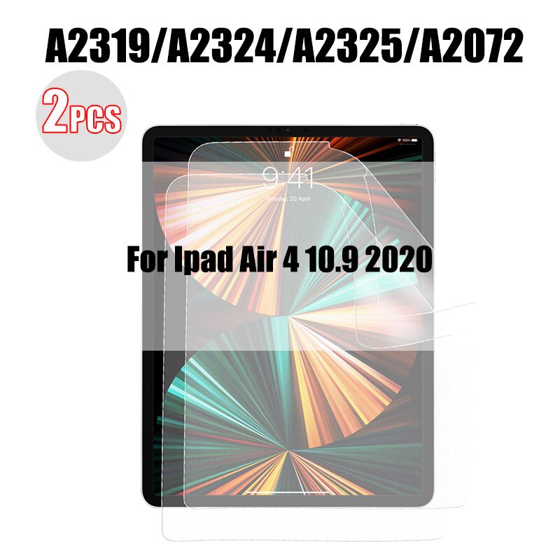 2 sztuk papieru Tablet jak Screen Protector dla Ipad Pro 11 12.9 2021 10.5 10.2 2020 9 Film dla Ipad Air Mini 6 5 4 3 2 1 bez szkła: For ipad Air 4 10.9