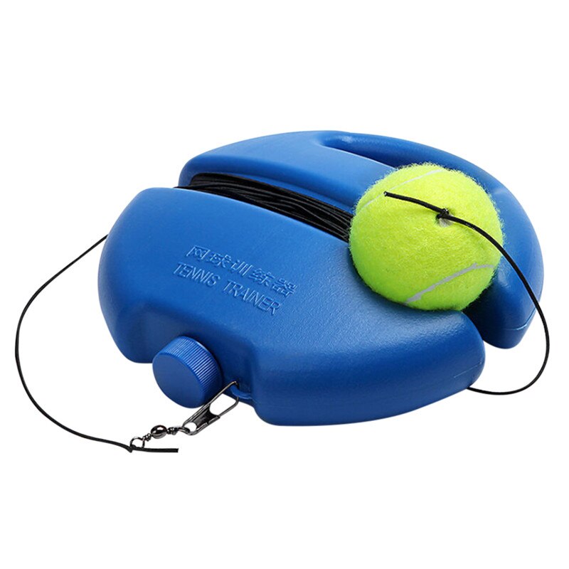 Exercise Tennis Training Tool Tennis Self-Study Trainer With Elastic Rope Rebound Ball Baseboard Sparring Device 1: A