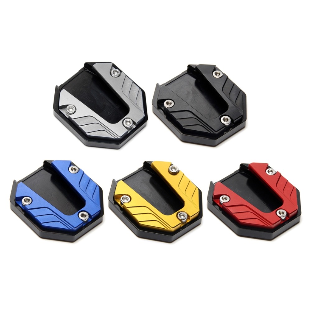 Motorfiets Kickstand Extender Voet Zijstandaard Verlengstuk Voetsteun Plaat Anti-Slip Vergrote Basis Motor Accessoire