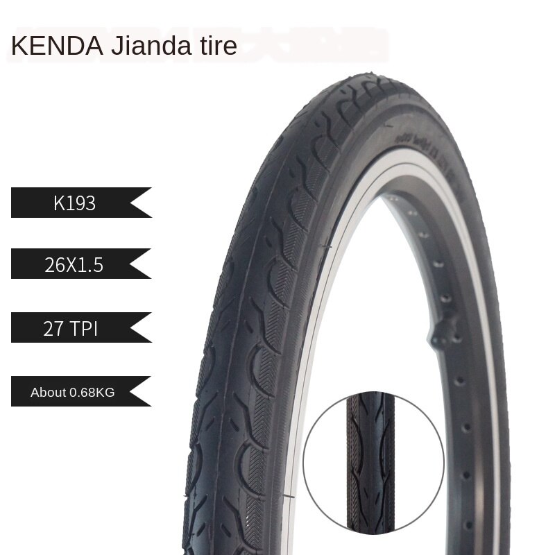 KENDA K192 MTB Bicycle Tyre 26x1.25/26x1.5/26x1.75/26x1.95/26x2.125 /26x1-38mm Kenda 26er All Size MTB Tyre Mountain Bike Tires: K193 26 X 1.5