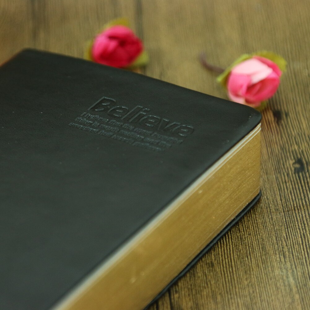 Vintage Thick Paper Notebook Notepad Leather Bible Diary Book